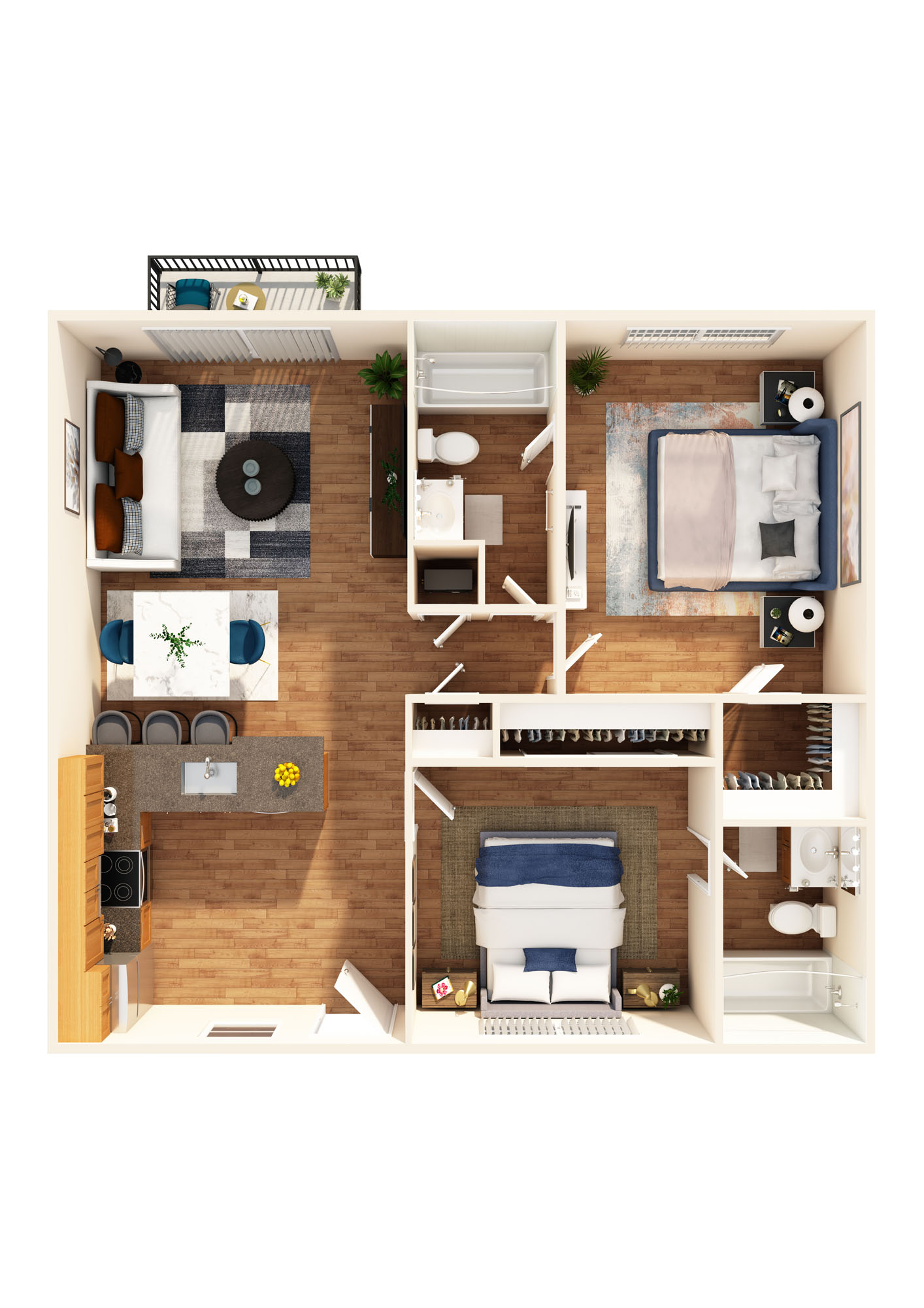 The Peacock II floor plan